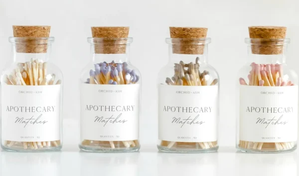 Apothecary Matches bottles image