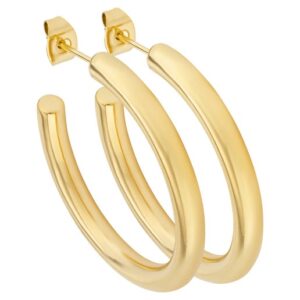 Gold hoop earrings