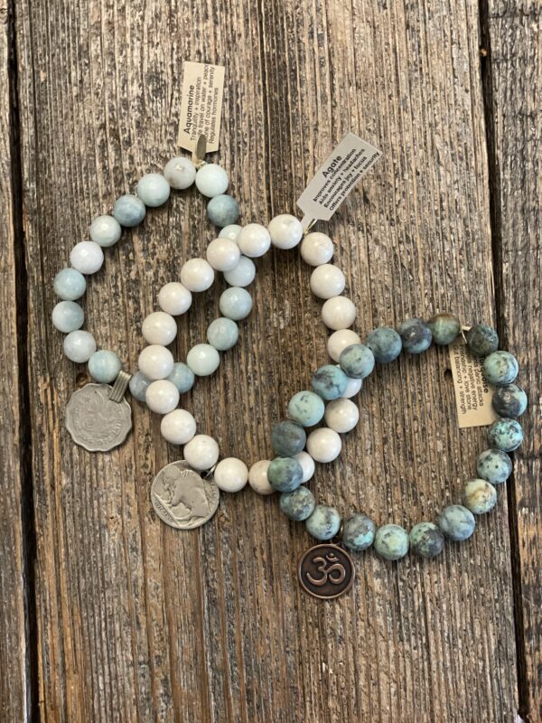 Agate + Buffalo Nickel Bracelet - Image 2