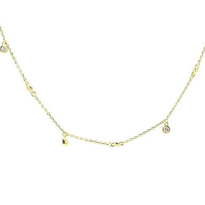 Dangling Diamond Choker