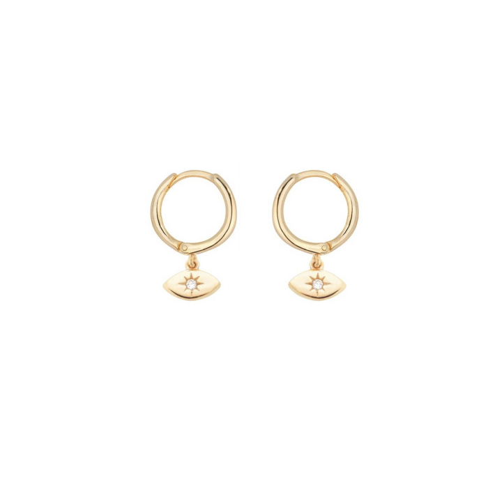 Image of gold huggies earrings