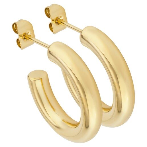 Gold hoop earrings