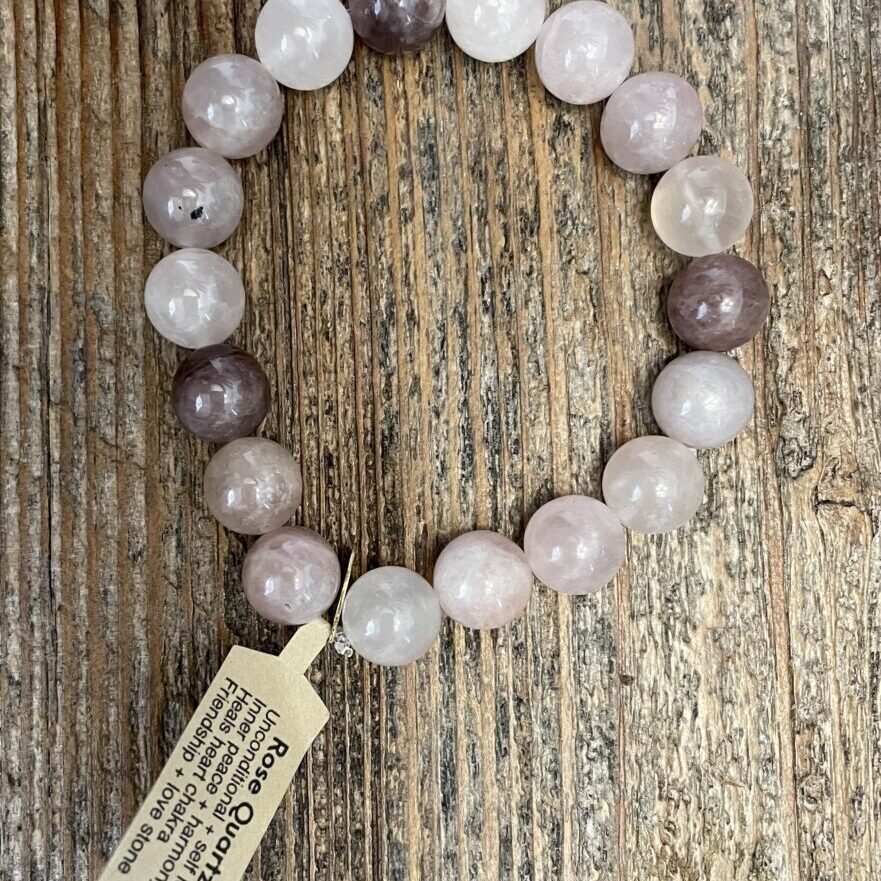 Madagascar rose quartz bracelet